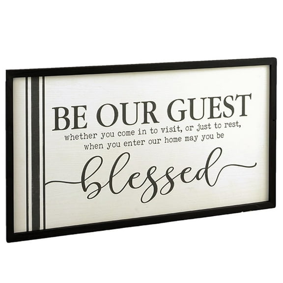 Be Our Guest Farmhouse Sign for Greeting Visitors and Family
