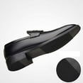 thumbnail image 4 of Black Men Soft Sole Leather Dress Shoes Business Casual Style Comfortable For All Day Wear Ideal For Office And Formal Occasions Lightweight And Supportive, 4 of 9