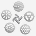 thumbnail image 1 of Luckyn 6 Pcs Meat Grinder Mixer Plate Discs Stainless Steel Kit Food Grinders Accessories, 1 of 8