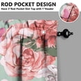 thumbnail image 5 of Kitchen Curtains and Valance Set 36 Inch Tier Pioneer Colorful Floral 3 Pieces Set Dining Room Small Curtain Drapes Cafe Curtains Valance for Home Decor Rod Pocket, 5 of 6