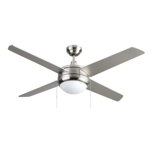 Royal Pacific Europa 50 In Indoor Ceiling Fan With Light Kit In Brushed Nickel Walmart Com Walmart Com