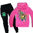 thumbnail image 1 of Minecraft Kids Boys Hooded Sweatshirt Tops Pants Set Casual Tracksuit Outfit, 1 of 2