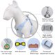 thumbnail image 3 of Juego de correa para arnés para perros con diseño reflectante ajustable, arnés para perros sin tirones para caminar, hacer senderismo y entrenar(azul), 3 of 6