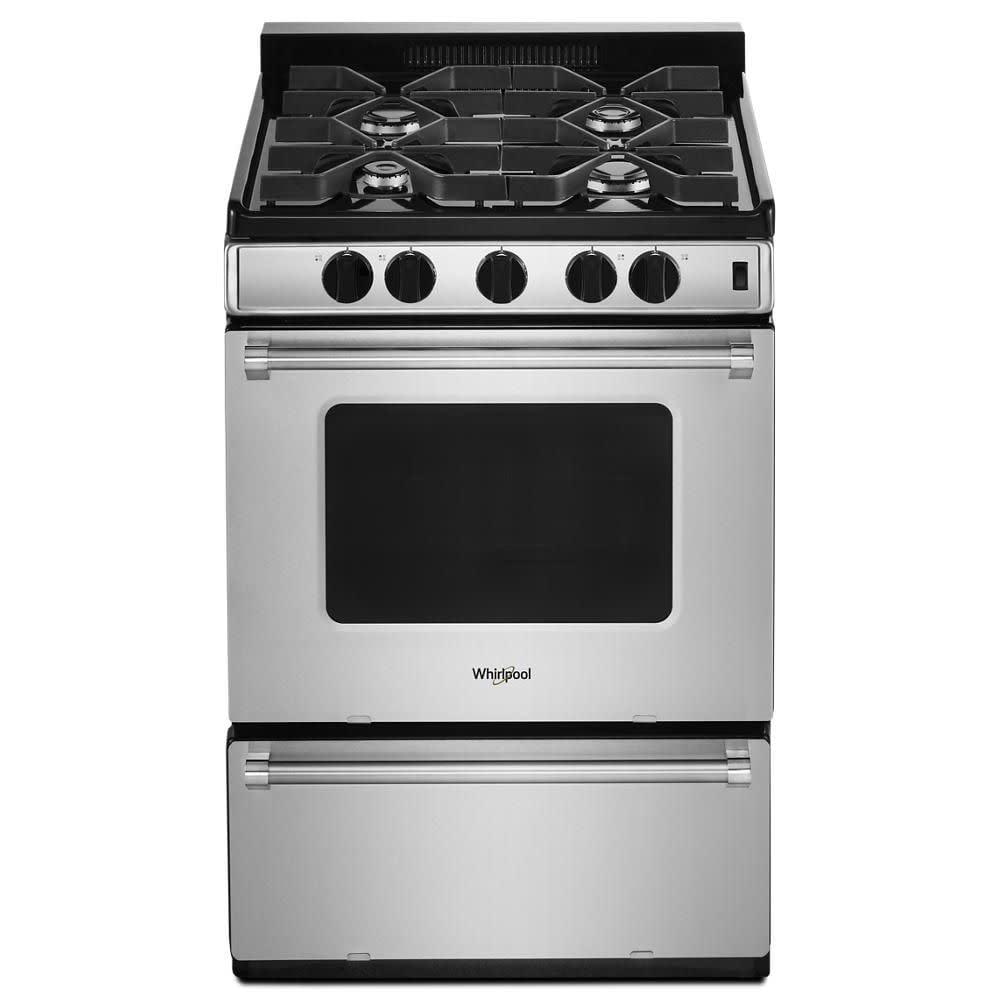 Whirlpool WFG500M4HS 24 Inch Freestanding Gas Range with Sealed Burners