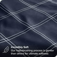 thumbnail image 2 of Bare Home Ensemble de Draps Ultra Doux - Premium 1800 Collection - Poches Profondes - 3 Pcs - Très Grand Simple, Carreaux Modernes - Minuit/blanc, 2 of 8