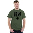 thumbnail image 2 of Papa Bear Dad Father's Day Pawprint Men's Graphic T Shirt Tees Brisco Brands M, 2 of 2