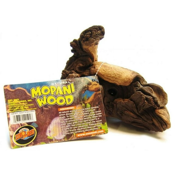 Zoo Med Natural Mopani Wood for Aquariums or Terrariums [Decor, Aquarium Supplies] Small - 1 count
