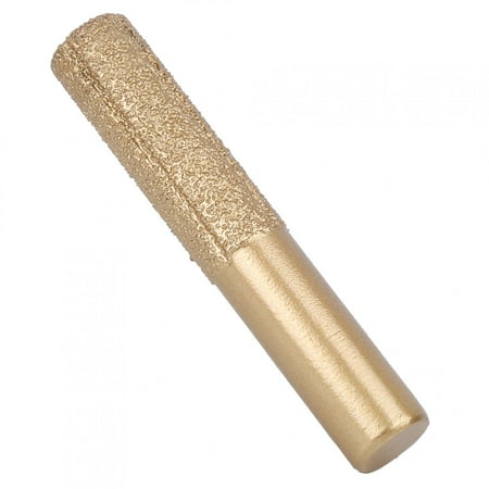 

Fyydes Router Bits Golden Brazed Straight Shank for Quartz Stone Marble Seam 6.35 x 5 x 65mm Bits Brazed Straight Router