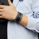 thumbnail image 5 of Xiao Hua Pulsera ancha de cuero con remaches de metal negro unisex, estilo punk rock y motocicleta, 1 pieza, 5 of 5