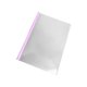 thumbnail image 2 of Carpeta de plástico tamaño A4 con forma de lágrima | Organizador de documentos | Soporte transparente para documentos de examen | Sujeción segura para uso escolar o de oficina, 2 of 6