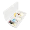 thumbnail image 1 of S SERENABLE 5 Pieces Fishing Lures Spinnerbait Portable Hard Metal Spinnerbaits with Box, 1 of 9