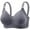 Gray, variant on Women Bra Women's Slim Cup Plus Size Adjustable Bra Lace Push Up Non Underwire Bra