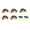5 x UKRAINE / USA Flag +2 x Free Ukrainian Waving Flag, variant on UKRAINE / USA Cross Friendship Flag Pins + 2 x Free Ukrainian Waving Flag Lapel Pins - 1.125" (5 Pack)