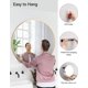 thumbnail image 5 of 30 - pulgada round moderno gold circle vanity mirror con metal frame para sala de estar, bathroom, y wall entrada rustic decor, 5 of 7