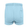 thumbnail image 4 of Bzhegqhd Women's Fashion Solid Color Shorts with Elastic Waistband Drawstring Side Pockets for Casual Wear, 4 of 7