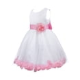 thumbnail image 2 of iEFiEL Infant Baby Girls Satin Bowknot Flower Girl Dress Petals Tulle Wedding Pageant Dress Pink 14, 2 of 3