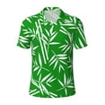 thumbnail image 2 of Daiia Bamboo Pattern Men’s Polo Shirts,Solid Deck Shirt,Classic Fit, Breathable Cotton Polo for Casual and Sport Wear-X-Large, 2 of 7