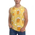 thumbnail image 1 of Balery Beer Camisetas sin mangas para hombre, absorbe la humedad y protege contra el mal olor.-X-Large, 1 of 7
