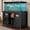 Black, variant on Uforic 120 Gal Fish Tank Stand with Storage, 1100 Lbs Capacity, Power Outlets, Barn Door, Black