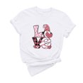 thumbnail image 2 of Meichang T-Shirts pour Femmes Chemise de la Saint-Valentin Manches Courtes T-Shirts Graphiques Cœur d'Amour T-Shirts de Vacances Hauts de la Saint-Valentin Manches Courtes Col Rond Blouses, 2 of 6