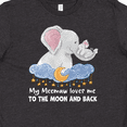 thumbnail image 4 of Inktastic My Meemaw Loves me to the Moon and Back Elephant Family Youth T-Shirt, 4 of 5