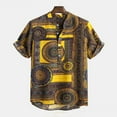 thumbnail image 2 of Birdeem Chemises pour Hommes Chemise Décontractée à Manches Courtes Imprimée Col Rabattu, 2 of 12