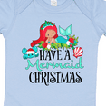 thumbnail image 4 of Inktastic Have a Mermaid Christmas with Crab and Seashell Boys or Girls Baby Bodysuit, 4 of 5