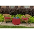 thumbnail image 2 of Casual Cushion Solid Sunbrella® Fabric 1-Piece Indoor/Outdoor Wicker Seat Pad, 18"W x 18"L, Canvas Jockey Red, 2 of 5