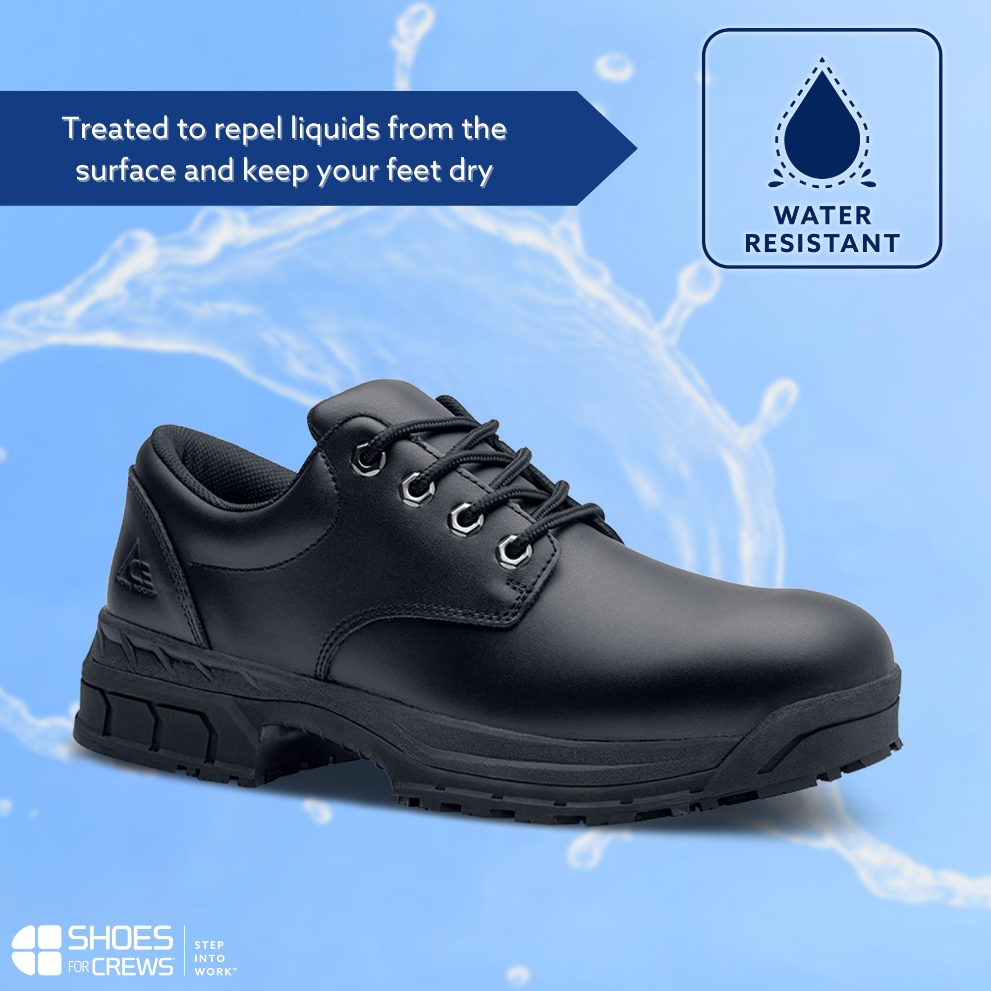 Shoes For Crews Cade Steel Toe Work Shoes Black Slip Oil Resistant Mens Sz 11.5 Shoes For Crews Cade, Men main image 2
