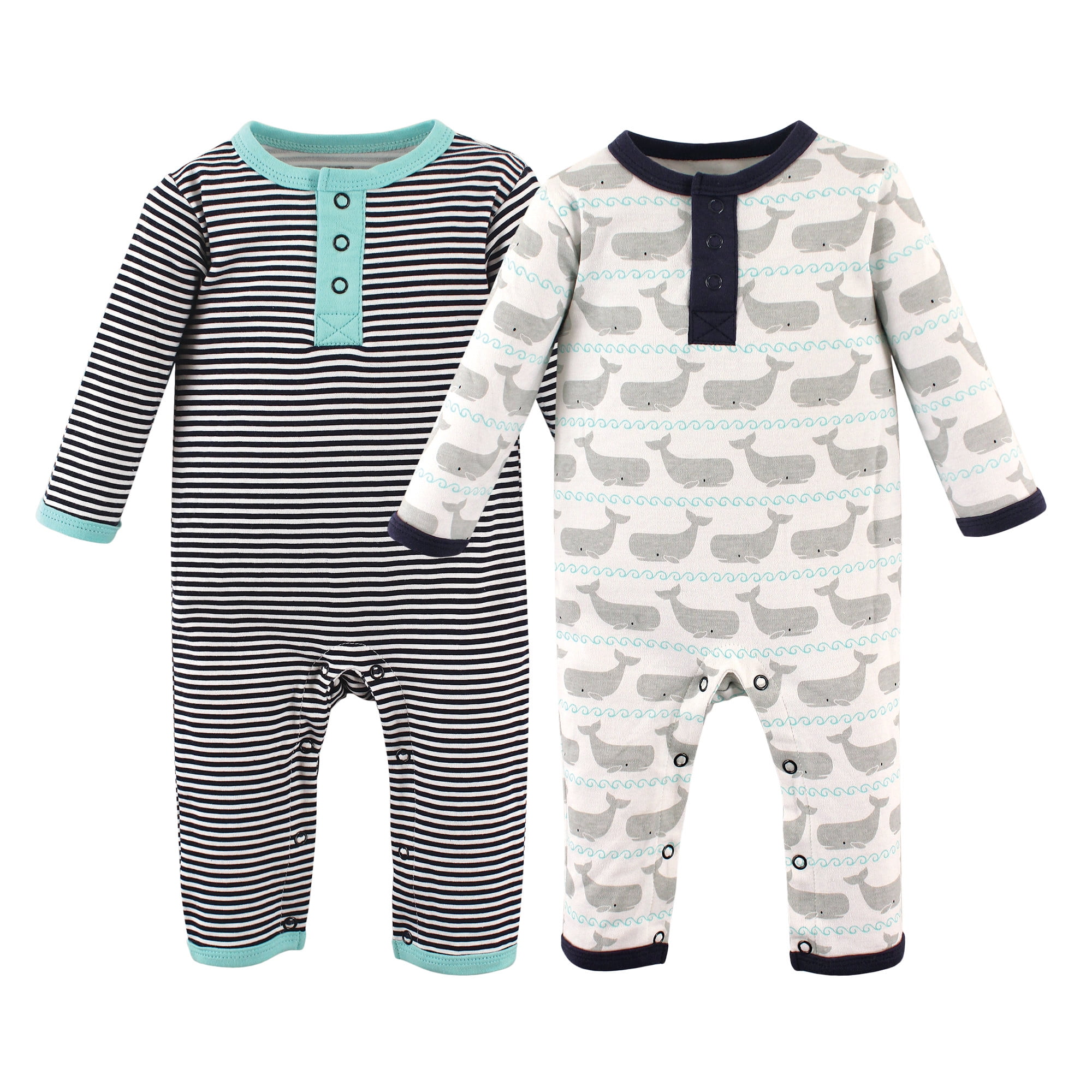 Hudson Baby Hudson Baby Boy Cotton Coveralls 2Pack