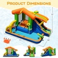 thumbnail image 2 of Infans 8-in-1 Inflatable Bounce House Water Park w/ Slide Water Cannon Blower Excluded, 2 of 7
