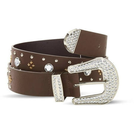 Fashion Rhinestone Belt - Women's 1 1/2
