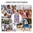 thumbnail image 6 of Sikiie Violets Flowers Basketball Jersey Reversible Men's Mesh Athletic Sports Shirts Training Practice S-4XLXX-Large, 6 of 6