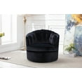 thumbnail image 5 of LUXMOD Modern Akili Swivel Accent Chair Barrel Chair for Home Living Room Modern Leisure Chair Black, 5 of 6