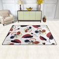thumbnail image 3 of SKYSONIC Area Rug Carpet Elegant Stylized Hibiscus Flowers Doormat for Hardwood Floor Entrance Living Room Bedroom 2'7"x1'8" (31x20 in), 3 of 6