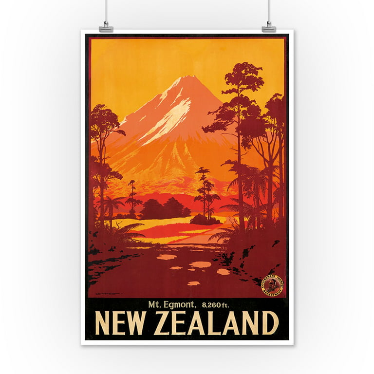mælk essens lade New Zealand Vintage Poster (artist: Mitchell) New Zealand c. 1935 (12x18  Art Print, Wall Decor Travel Poster) - Walmart.com