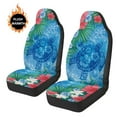 thumbnail image 7 of Garronmavis Fuzzy Car Seat Covers Vehicle Seat Plush Car Seat Cushion Van SUV Seats Covers for Women Hibiscus Flower Sea Turtle, 7 of 7
