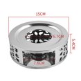 thumbnail image 2 of Dsseng JINGT Tea Warmer - Stainless Steel Teapot Warmer with Tea Light Candle, 2 of 5
