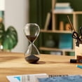 thumbnail image 4 of Reloj de arena de cristal de 5 minutos, adornos de reloj de arena de cristal personalizados creativos, 4 of 4
