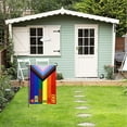 thumbnail image 7 of FLAGWIN Progress Pride Flags EVERYONE IS WELCOME HERE 12x18 LGBTQ Garden Rainbow Pride Flag with Vivid Color and Durable Nylon, Inclusive Gay Outdoor Flag for Yard Lawn or Room（Stand not included）, 7 of 7
