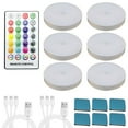 thumbnail image 2 of Under Cabinet Lighting With Charging Station,Rechargeable Puck Lights With Remote,3 Color Temps & 12 Rgb Closet Lights, Dimmable Motion Sensor Lights for Shelf, Kitchen (3 Packs), 2 of 9