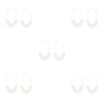 thumbnail image 3 of Qarigey 1 par de aretes de estilo simple en forma de U con estampado de leopardo, joyería geométrica de moda, accesorio de moda para chicas Blanco 5Conjunto, 3 of 6