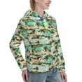 thumbnail image 6 of Daiia Colorful Hawaii Palms Pattern Women's Fashion Hoodies & Sweatshirts with Kangaroo Pocket Hooded Sweatshirt with Eye-catching Drawstrings-X-Large, 6 of 7