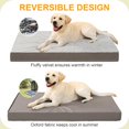 thumbnail image 4 of Cama para perros KSIIA, ortopédica, impermeable, de lujo, de felpa para perros XL, 4 of 6