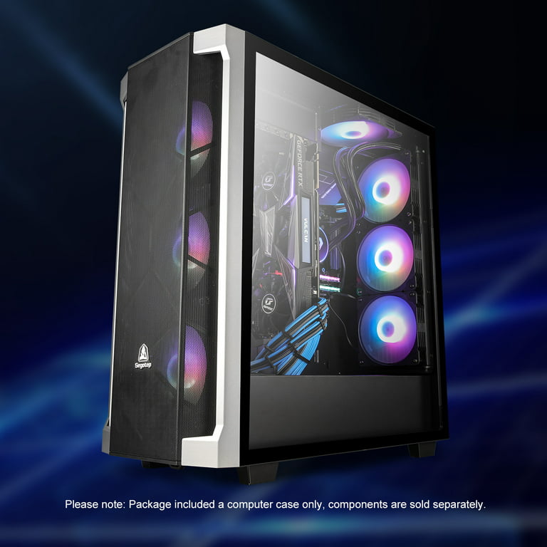 Segotep Phoenix T1 E-ATX Black Full-Tower PC Gaming Case, Tempered