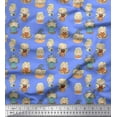 thumbnail image 1 of Soimoi Poly Georgette Fabric Cute Girl Kids Decor Fabric Printed Yard 42 Inch Wide, 1 of 3