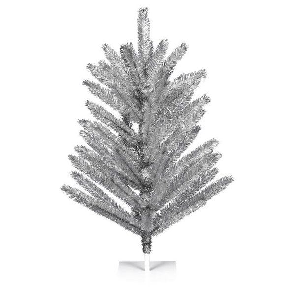 Vickerman K196330 3 ft. x 31 in. Vintage Aluminum Artificial Christmas