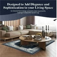 thumbnail image 3 of Glamour Thick Plush Oriental Area Rug Traditional Carpet Floral Medallion Design-206 (6'6"x9'2",Aqua), 3 of 6
