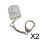 thumbnail image 1 of 2xKeyboard Llavero Bolsa Llavero Colgante Tamaño Compacto Creativo Novedad Juguetes Transparente 2 piezas, 1 of 8