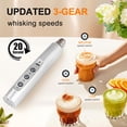 thumbnail image 3 of Milk Frother YUSWKO - Dispositivo portátil recargable con 3 velocidades, color plateado, 3 of 7